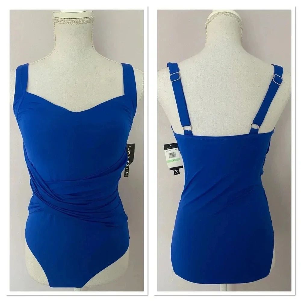 Jantzen Royal Blue One Piece Swimsuit Size 8